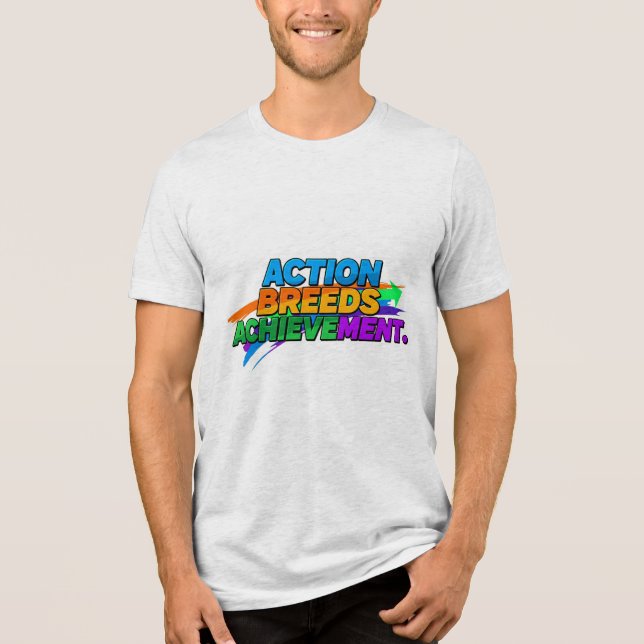 Aktion bringt Erfolge. Tri-Blend Shirt (Vorderseite)