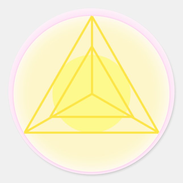 Aktion mit Liebe Sigil Runder Aufkleber (Vorderseite)