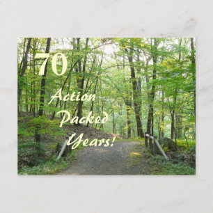 Aktion verpackt! - 70. Geburtstags-Feier+Wald Einladung