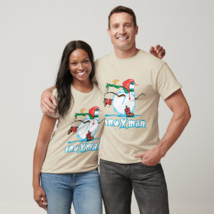 Aktions-Schneemann T-Shirt