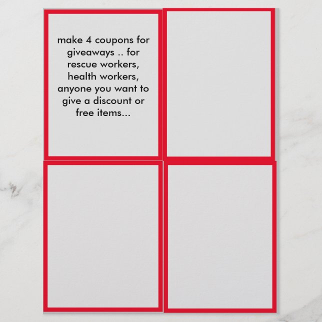 Aktionsgutscheine für Ihr Unternehmen (Vorderseite)