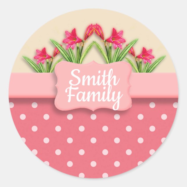 Aktionskorb für Lilies Custom Runder Aufkleber (Vorderseite)