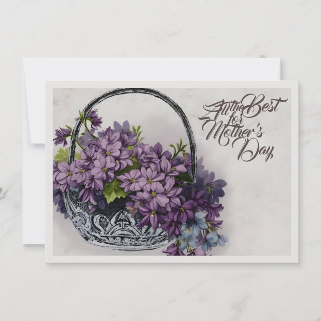 Aktionskorb für Vintage Blume - Muttertagsblut (Vorderseite)