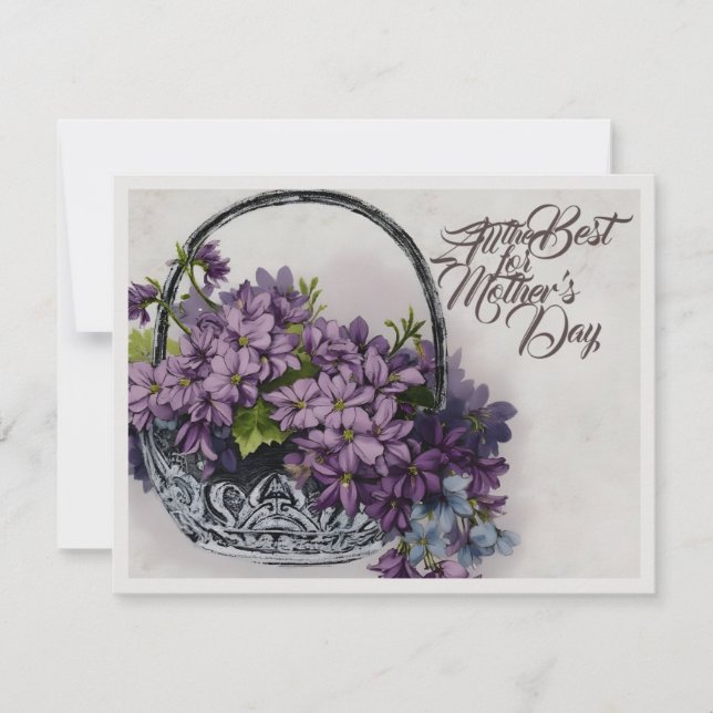Aktionskorb für Vintage Blume - Muttertagsblut (Vorderseite)