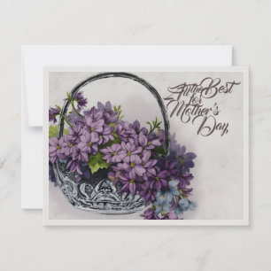Aktionskorb für Vintage Blume - Muttertagsblut