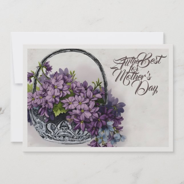 Aktionskorb für Vintage Blume - Muttertagsblut (Vorderseite)