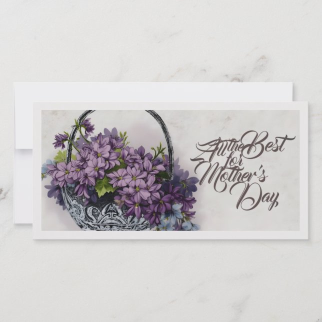 Aktionskorb für Vintage Blume - Muttertagsblut (Vorderseite)