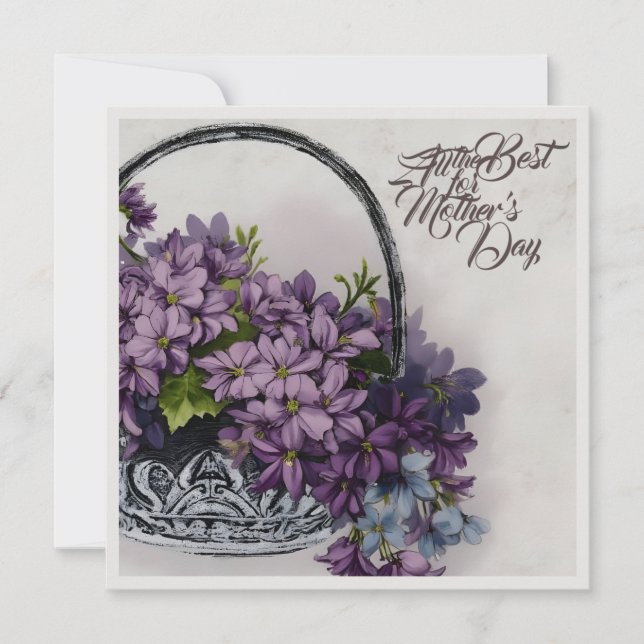 Aktionskorb für Vintage Blume - Muttertagsblut (Vorderseite)