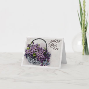 Aktionskorb für Vintage Blume - Muttertagsblut Karte