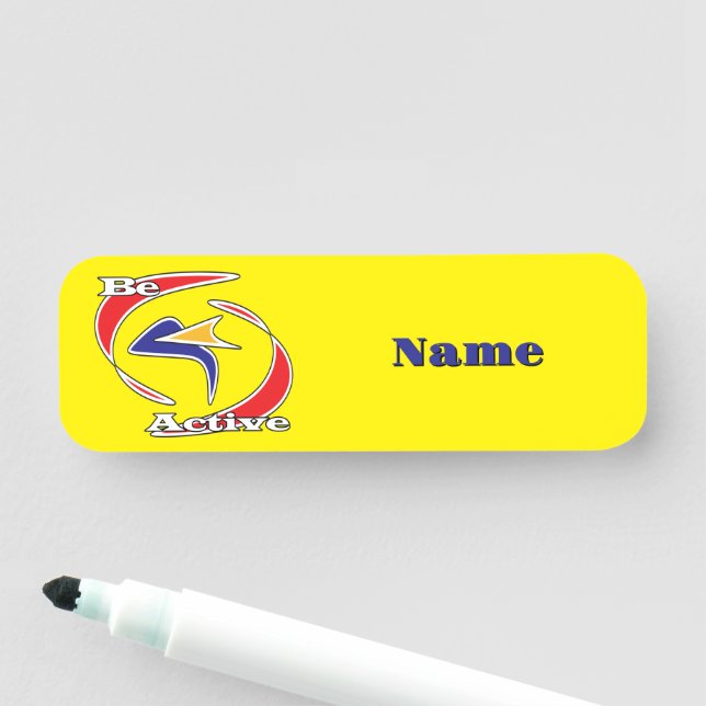 aktiv namensschild (Beispiel)