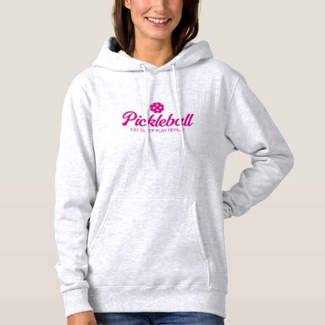Aktive Kleidung für Damen. Frauenpickleball Hoodie (Vorderseite)