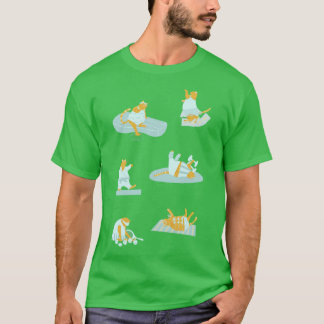 Aktive Orangenkatzen 1 T-Shirt