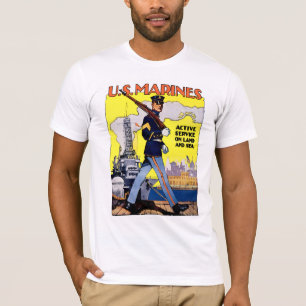 Aktiver Dienst an Land und auf See T-Shirt