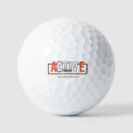 Aktiver Modus Ein – Stay Fit Stay Moving Design Golfball
