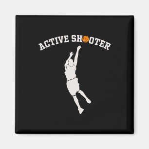 Aktiver Shooter Bysketbyll Lovers Men Women 4 Magnet