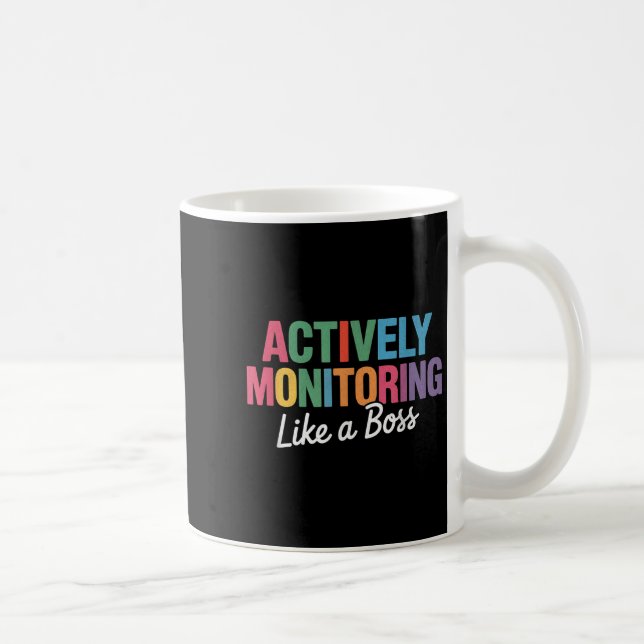 Aktives Monitoring wie ein Boss Staat Testteam Kaffeetasse (Rechts)
