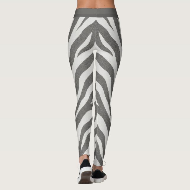 AKTIVEWEAR LEGGINGS - "WHITE TIGER" - (Rückseite)