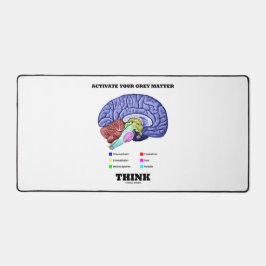 Aktivieren Sie Ihre graue Materie denken anatomisc Schreibtischunterlage