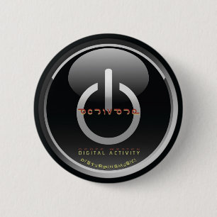 Aktivieren Sie - schwarzen glänzenden Knopf Button