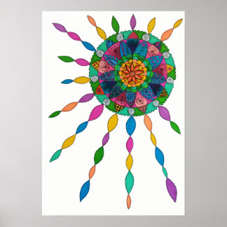 Aktivieren von Joy Healing Mandala Poster
