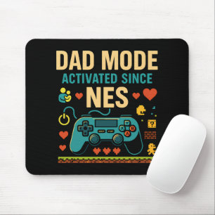 Aktivierung des Vater-Modus NES Retro Gamer Art Mousepad