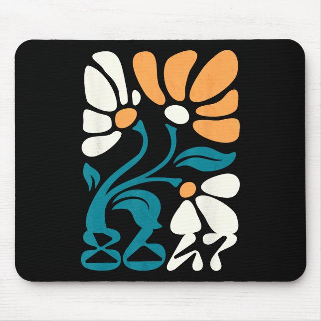 Aktivismus Subtil Groovy Floral Boho Politisch Sch Mousepad (Vorne)