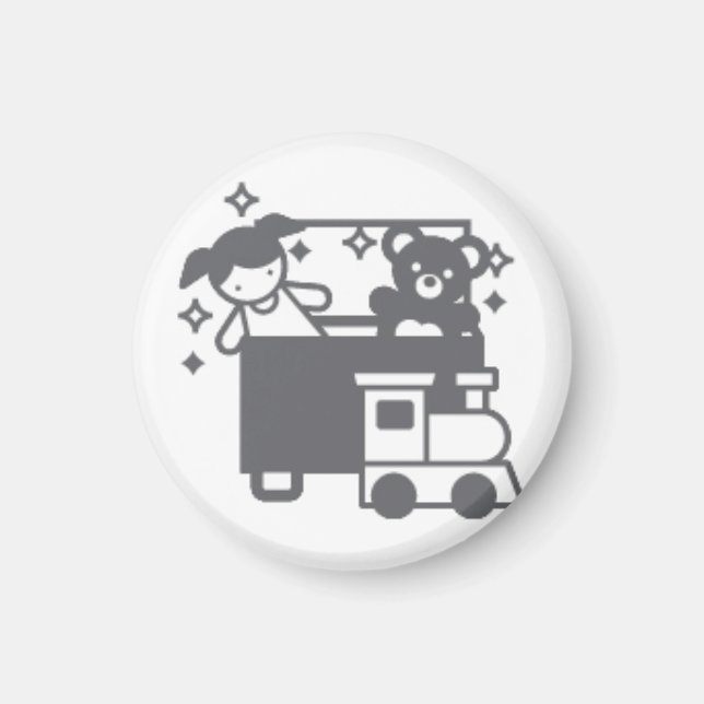 Aktivitäten Button Hausarbeit Spielzeug aufräumen Magnet (Vorne)