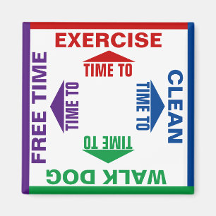 Aktivitäten und Entscheidungen individuell gestalt Magnet