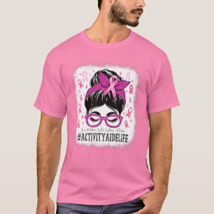 Aktivitätshilfe im Oktober tragen wir rosa Frauen T-Shirt
