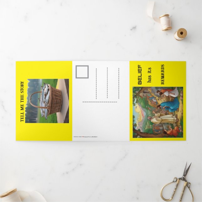 AKTIVITY BIBLE STORY DREIFACH GEFALTETE KARTE (Außenbereich)