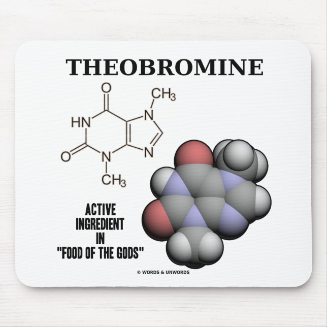 Aktivsubstanz des Theobromin-(chemisches Molcule) Mousepad (Vorne)