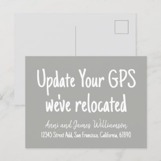Aktualisieren Sie Ihre GPS-Zusatzinformationen Wir Feiertagspostkarte