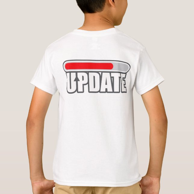 AKTUALISIEREN T-Shirt (Rückseite)