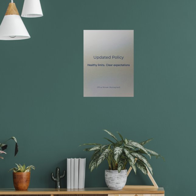AKTUALISIERTE RICHTLINIE POSTER (Wohnzimmer 1)