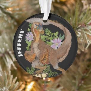 Aktualisierte VorlagePersönlicher Name Dinosaurie Ornament