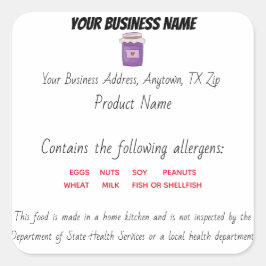 Aktualisiertes Texas-Hütte-Gesetz Quadratischer Aufkleber