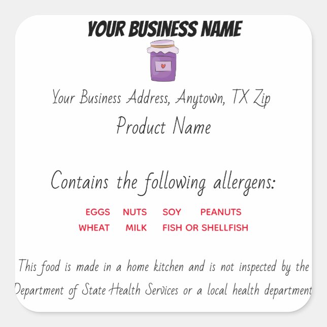 Aktualisiertes Texas-Hütte-Gesetz Quadratischer Aufkleber (Vorderseite)