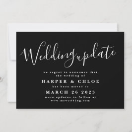 Aktualisierung der Hochzeitzeit Änderung des Datum Save The Date