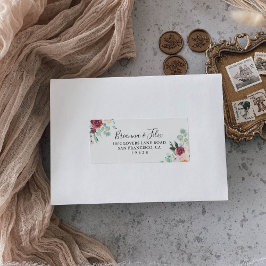 Aktuelle Adresse für Eucalyptus Wedding RSVP Adressaufkleber