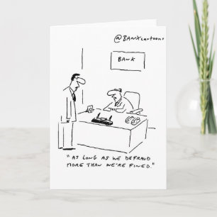 Aktuelle Bankwesen-Gruß-Karte Karte