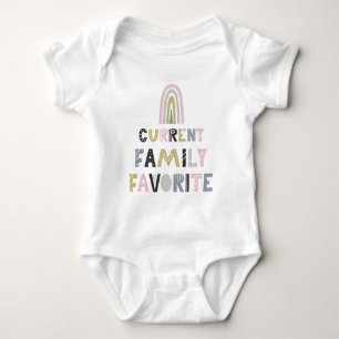Aktuelle Familie Favorit Regenbogen Baby Strampler