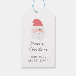 Aktuelle Geschenkmarke "Secret Santa Gift" Geschenkanhänger