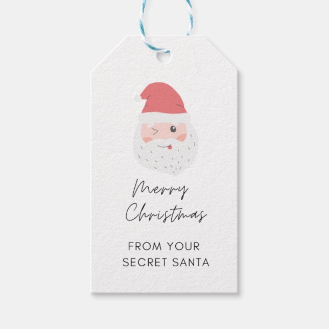 Aktuelle Geschenkmarke "Secret Santa Gift" Geschenkanhänger (Vorderseite)