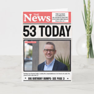 Aktuelle Nachrichten Personalisierter Name Foto Ge Karte