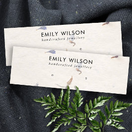 AKTUELLE PETAL HANDMADE PAPIER STUD EARRING ANZEIG MINI VISITENKARTE