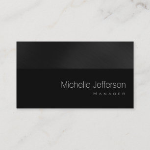 Aktuelle Standard Black Gray Business Card Visitenkarte