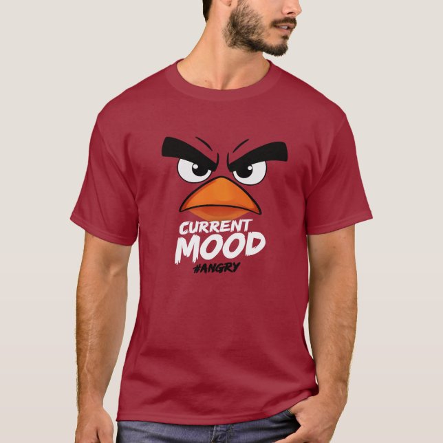Aktuelle Stimmung #Angry - Funny Grumpy Bird Expre T-Shirt (Vorderseite)