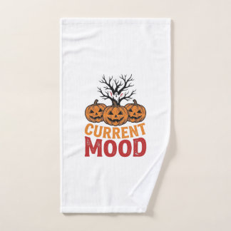 Aktuelle Stimmung Halloween-Kürbis-Vintage-Shirt-D Handtuch