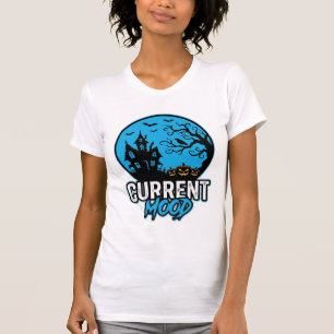Aktuelle Stimmung Halloween Vintage Gravur Vektor_ T-Shirt
