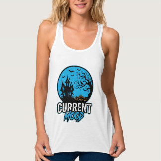 Aktuelle Stimmung Halloween Vintage Gravur Vektor_ Tank Top